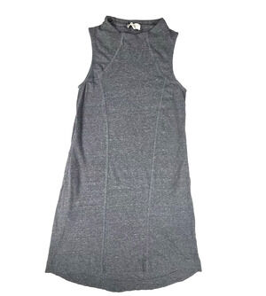 Synergy Organic Clothing Grey Heather Sleeveless Mini Dress with Pockets Size XS